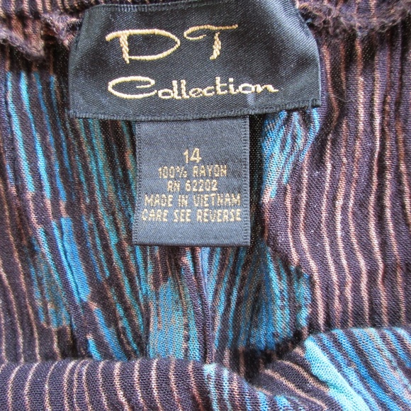 Ladies Brown Print Skirt Size 14 - Picture 4 of 6